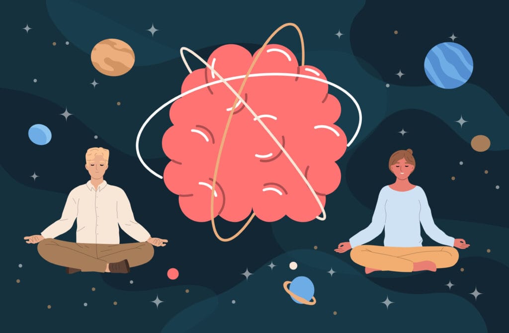 deep focus, meditation, prayer,